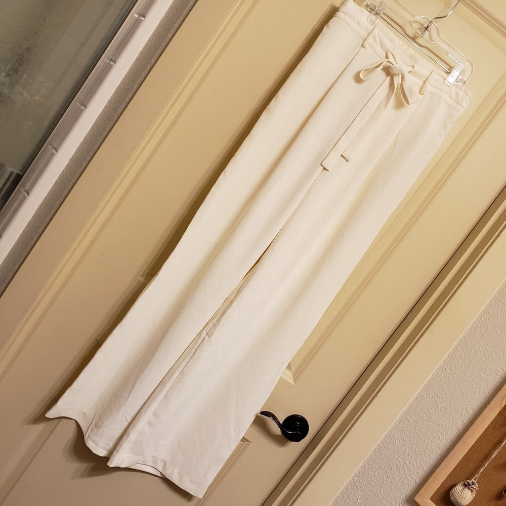 a new day Cream Straight Leg Pants Lightweight Fabric